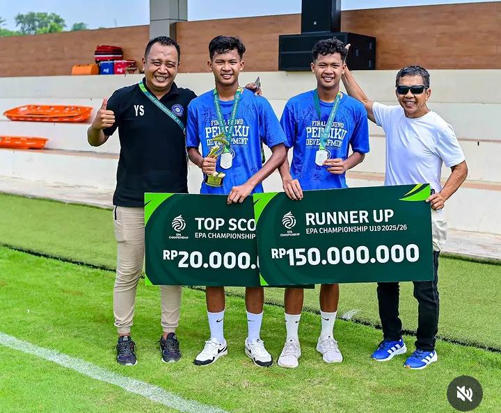 Yulian Syahreva Pelatih Persiku EPA Championship (Foto :Instagram Yulian Syahreva)